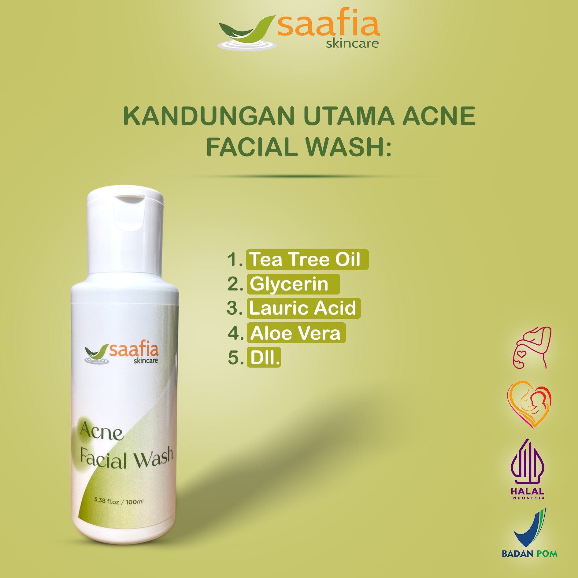 Kandungan Acne Facial Wash
