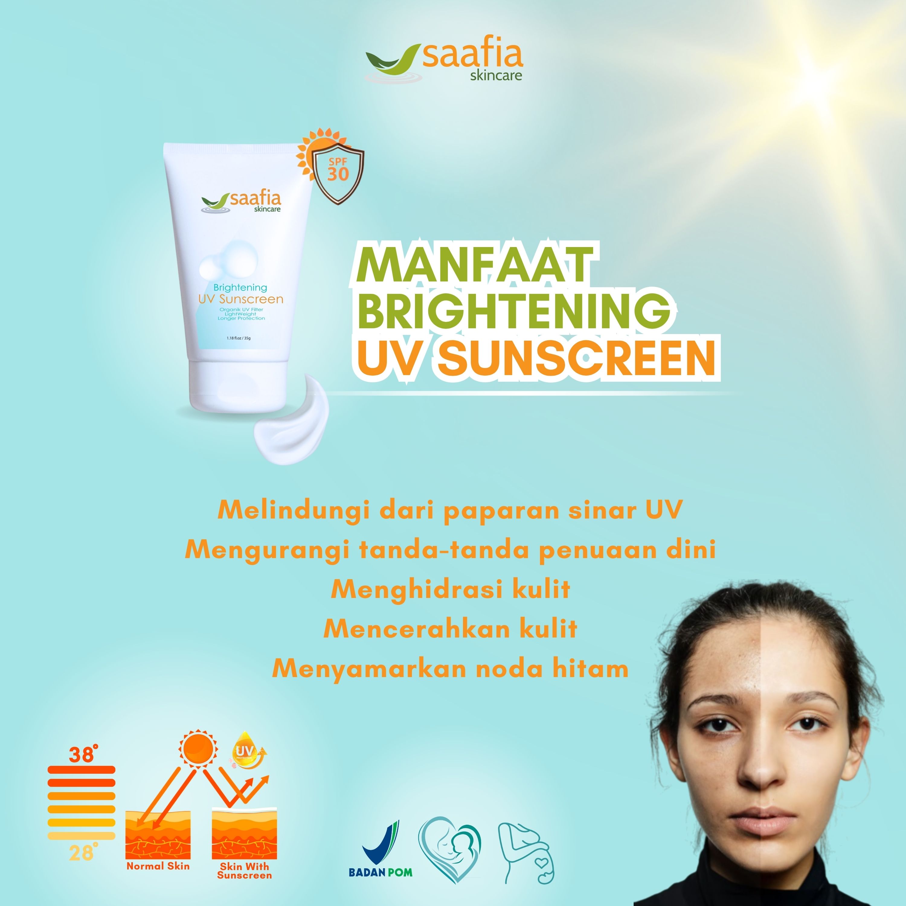 Brightening UV Sunscreen